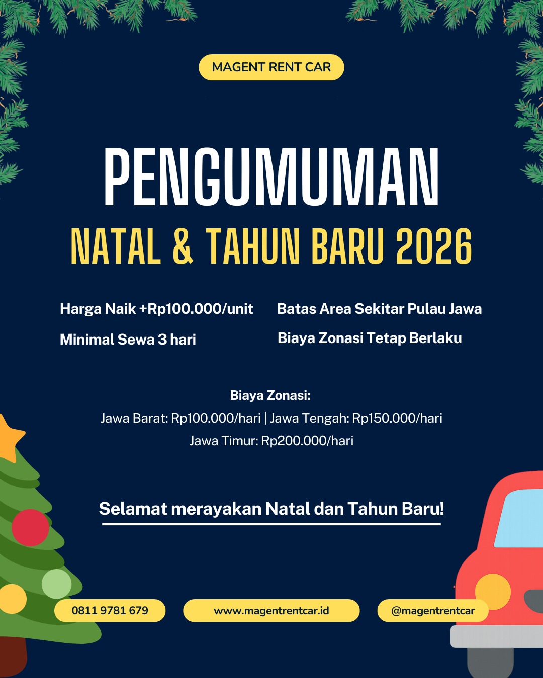 Pengumuman Natal & Tahun Baru 2026